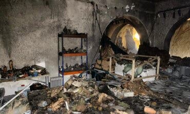 Un incendio calcina el Belén municipal de Majadahonda