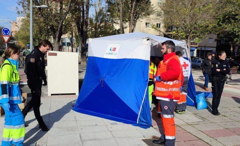 Recuperan de una parada cardiaca en Coslada a un hombre tras caer desplomado en plena calle