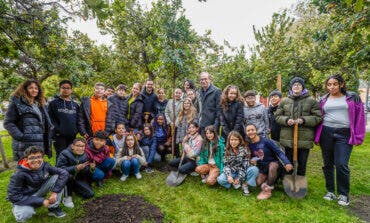 Torrejón conmemora el 45 aniversario de la Constitución española con la plantación de un nuevo madroño en el Parque Constitución