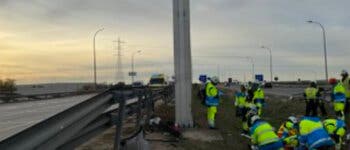 Muere un joven de 33 años en un accidente de tráfico en la M-50