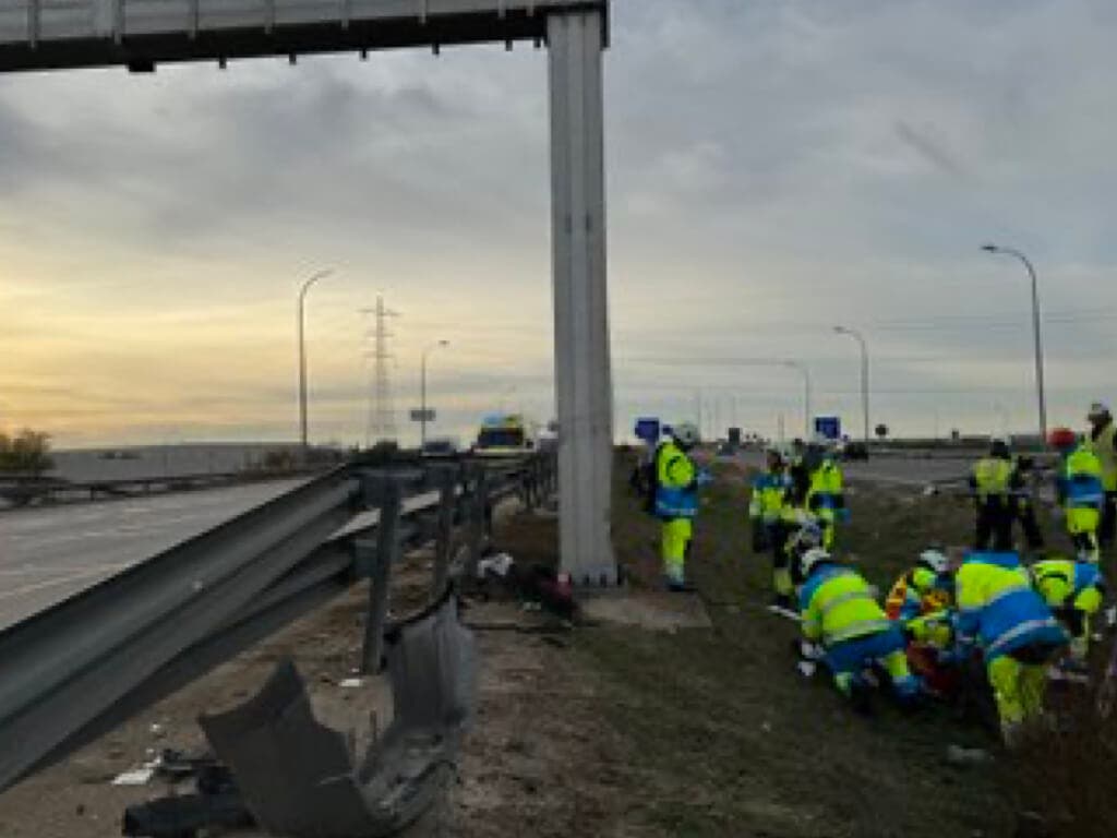 Muere un joven de 33 años en un accidente de tráfico en la M-50