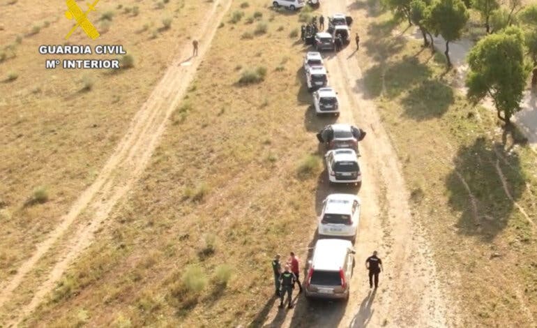 Operación policial en Mejorada del Campo contra las viviendas ilegales construidas en terreno protegido