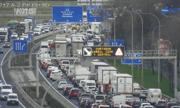 Importantes retenciones en la A-2 por un accidente en Torrejón de Ardoz