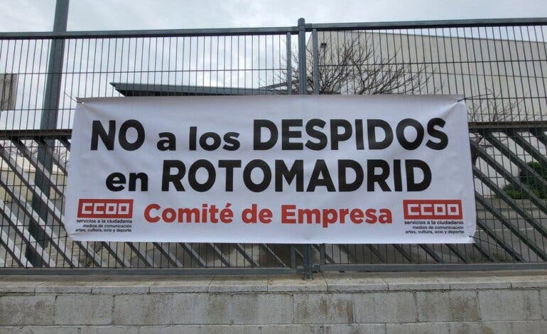 Trabajadores de Rotomadrid en Torrejón de Ardoz temen el cierre total de la imprenta 