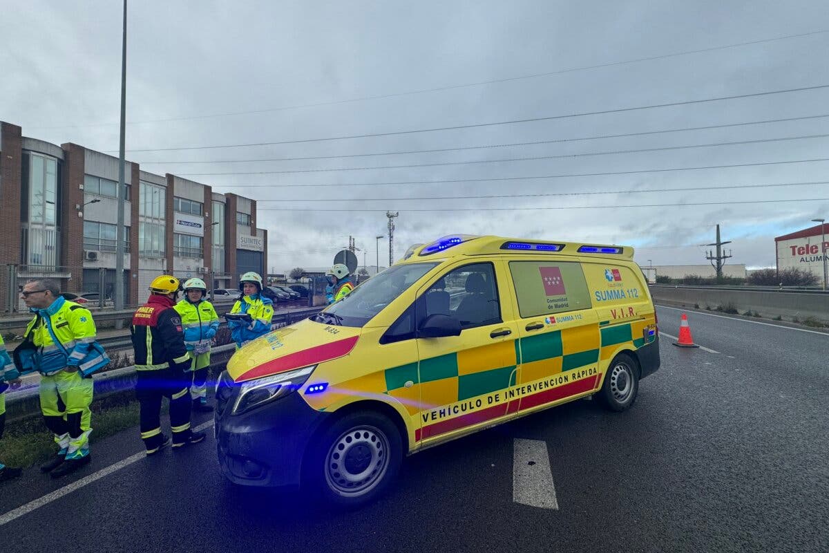 Muere un ciclista en un accidente con un camión implicado en la M-506, en Pinto 