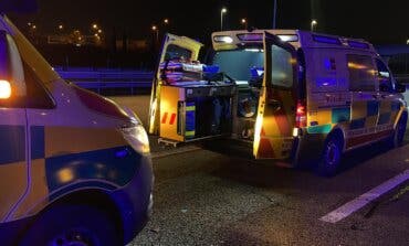 Herido grave un conductor de 29 años tras sufrir un accidente esta madrugada en la A-42, en Fuenlabrada