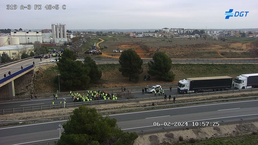 Huelga de tractores: Varias carreteras afectadas en Madrid por las protestas de los agricultores 