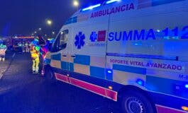 Dos heridos graves al colisionar dos vehículos en la A-5, a la altura de Alcorcón