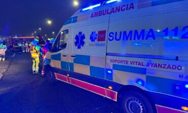 Dos heridos graves al colisionar dos vehículos en la A-5, a la altura de Alcorcón