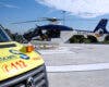 Dos heridos graves en un accidente entre un turismo y un camión en la A-2