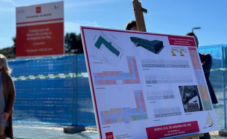 Arrancan las obras del nuevo instituto de Arganda del Rey