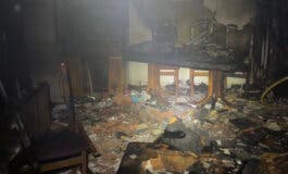 Investigan si el incendio de esta madrugada en un piso de Alcalá de Henares fue intencionado