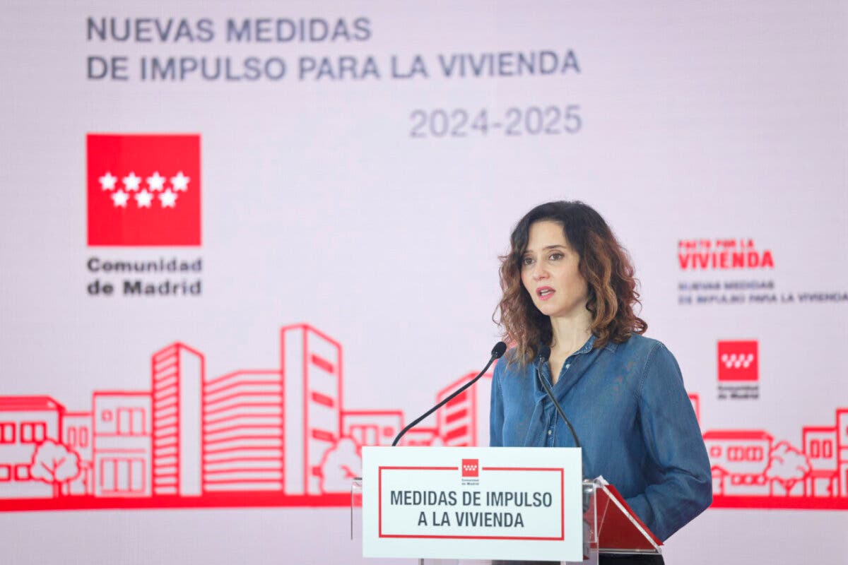 Ayuso anuncia 10 nuevas medidas en materia de vivienda y nuevas rebajas fiscales para compra y alquiler