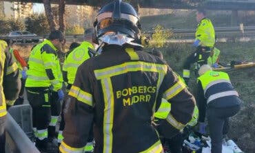 Herido grave un motorista de 36 años tras sufrir un accidente en la M-40