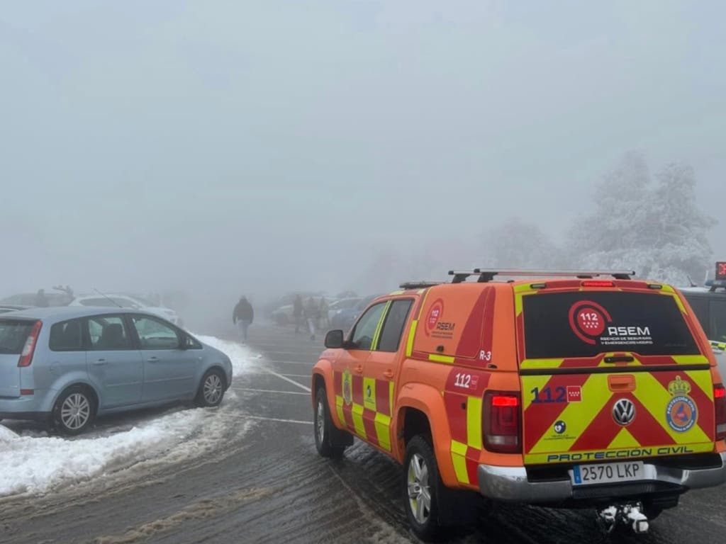 Aviso amarillo por nieve en la Sierra de Madrid este viernes y sábado