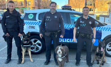 Así actúa la Unidad Canina de la Policía de Azuqueca: 205 incautaciones de droga en 2023