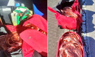 Paran un vehículo en un control en Alcalá de Henares y descubren que llevaba 153 kilos de cobre supuestamente robado