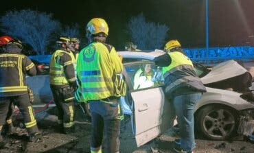 Cuatro heridos en un accidente con ocho vehículos implicados en la M-14