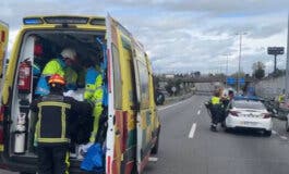 Tres heridos en un accidente en la M-50 con tres vehículos implicados