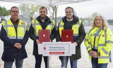 La Comunidad de Madrid rehabilita la carretera M-313 en Arganda del Rey