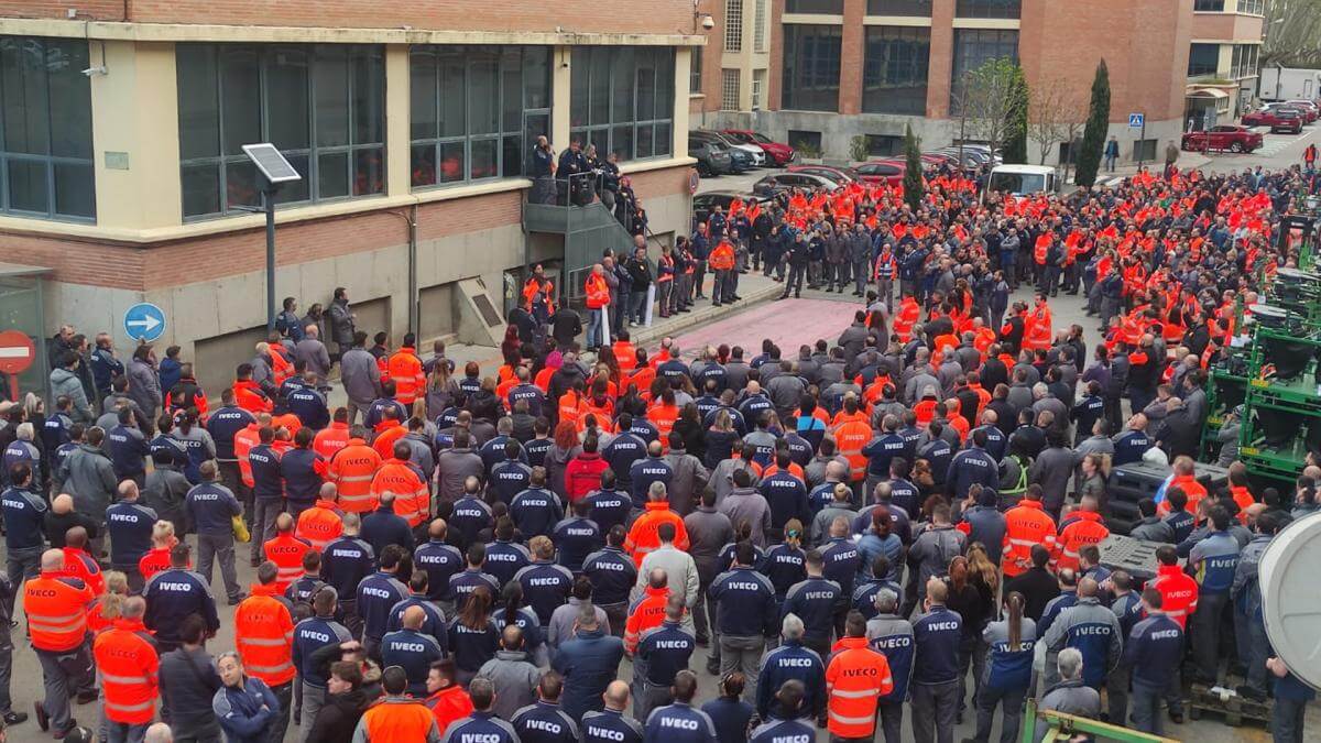 Los 3.000 trabajadores de la fábrica de Iveco en Madrid inician esta noche tres jornadas de huelga