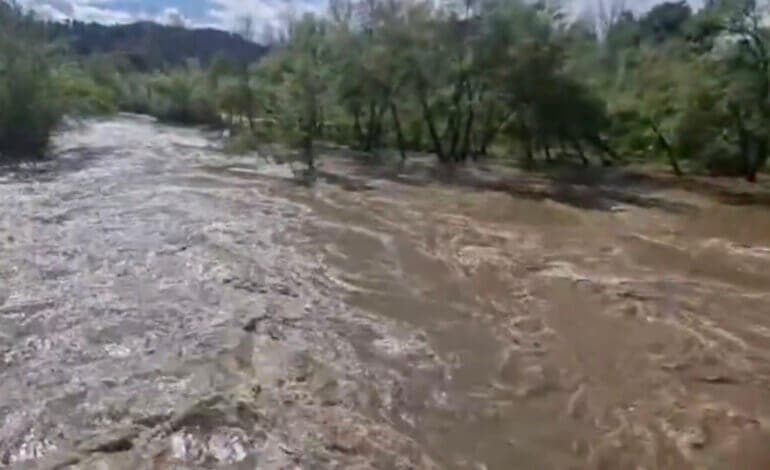 Gran crecida del río Henares a su paso por Alcalá