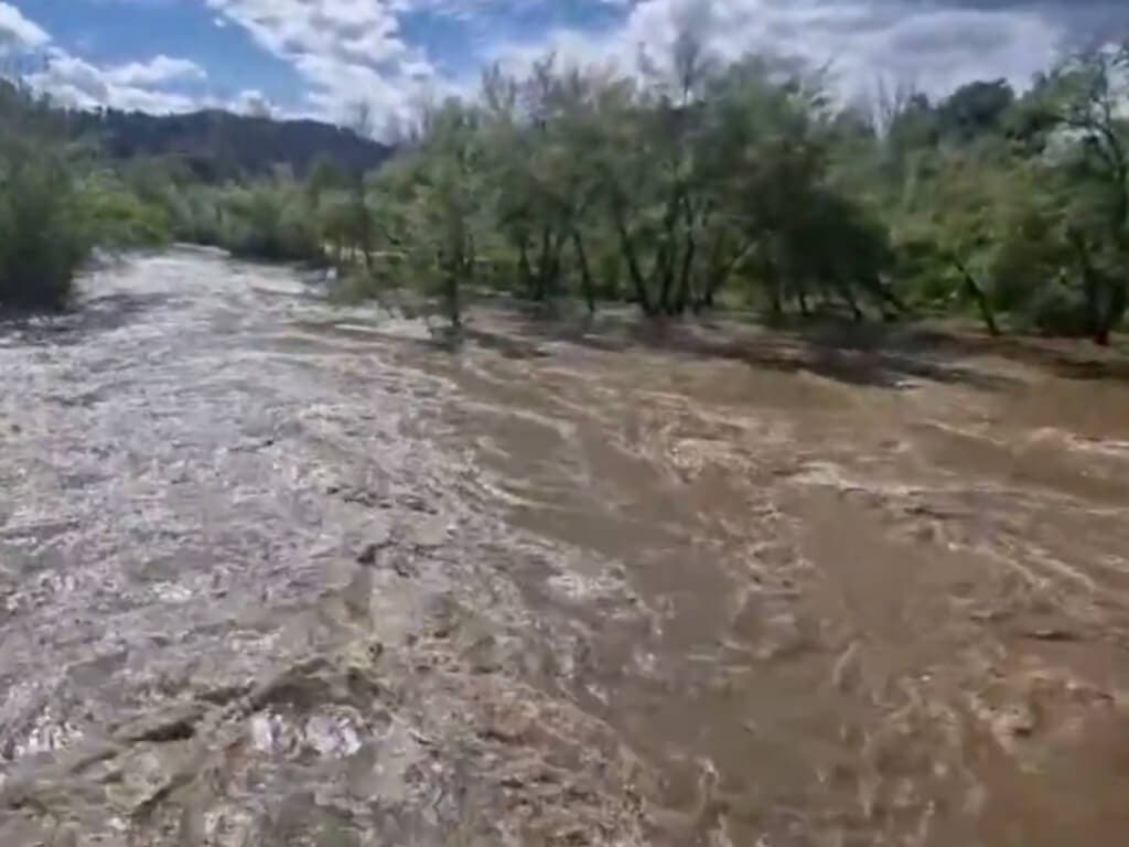 Gran crecida del río Henares a su paso por Alcalá