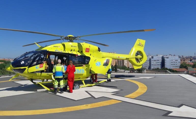 Herido grave un trabajador de 50 años tras caer de un andamio en Pinilla del Valle