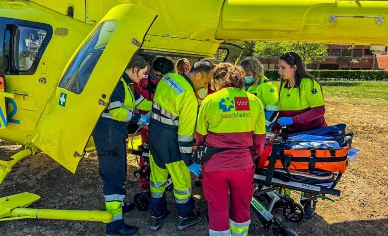 Herido grave un ciclista de 53 años tras sufrir un accidente en Rascafría