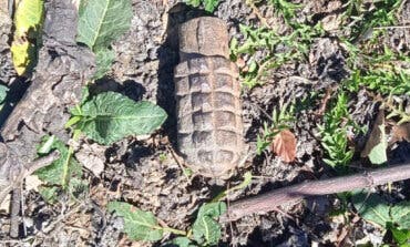 Explosión controlada de una granada de la Guerra Civil en Guadalajara