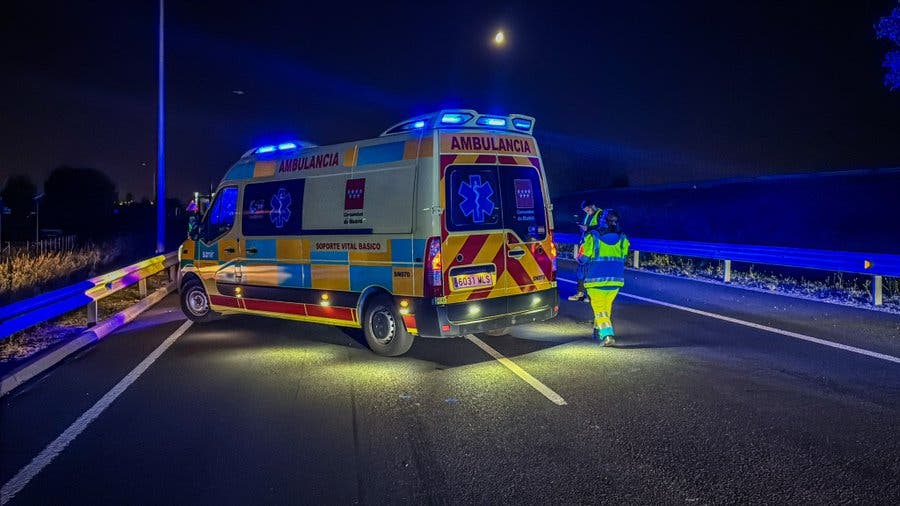 Muere un ciclista atropellado esta madrugada en la M-21, en San Fernando de Henares