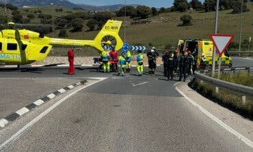 Un trabajador pierde un brazo al quedar atrapado en una cinta transportadora en Colmenar Viejo