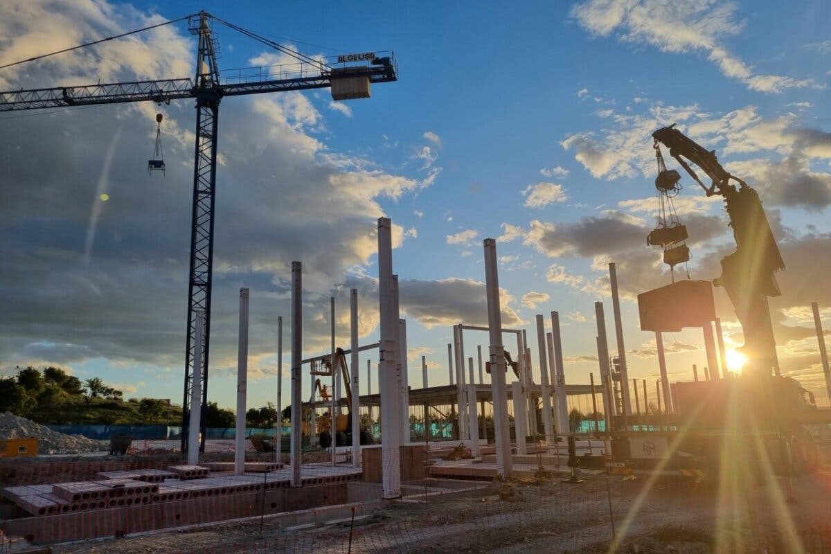 Comienza a levantarse la estructura del nuevo Instituto de Educación Secundaria de Arganda del Rey