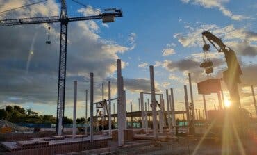 Comienza a levantarse la estructura del nuevo Instituto de Educación Secundaria de Arganda del Rey