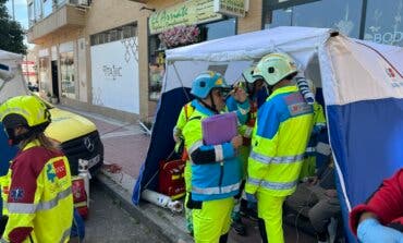 Nueve personas atendidas por inhalación de humo en el incendio de una vivienda en Parla 