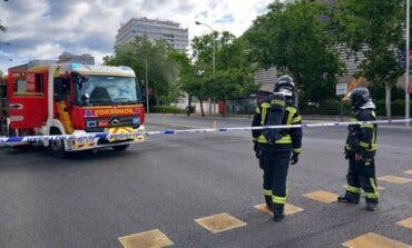 Una fuga de gas obliga a cerrar la Castellana y la estación de Metro del Bernabéu