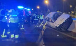 Herido un conductor tras dar varias vueltas de campana en la M-30