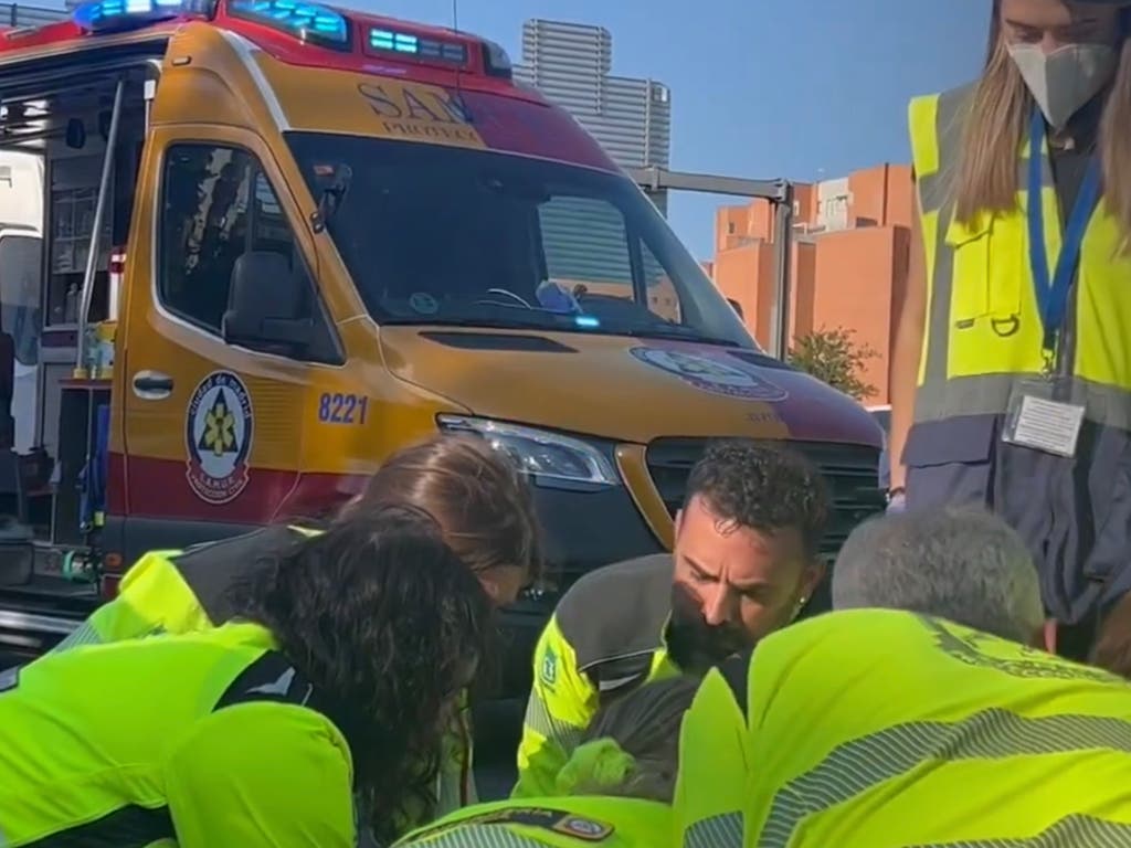 Heridos un motorista y su acompañante en un accidente en la M-30