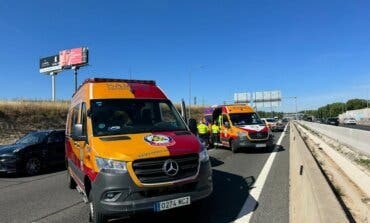 Dos heridos, uno de ellos grave, en un accidente de moto en la M-40