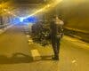 Herido un motorista en un accidente en el túnel de María de Molina con varios vehículos implicados
