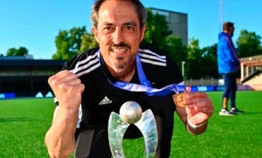 El entrenador torrejonero Kenio Gonzalo, campeón de Europa sub-17 con la selección española de fútbol femenino 