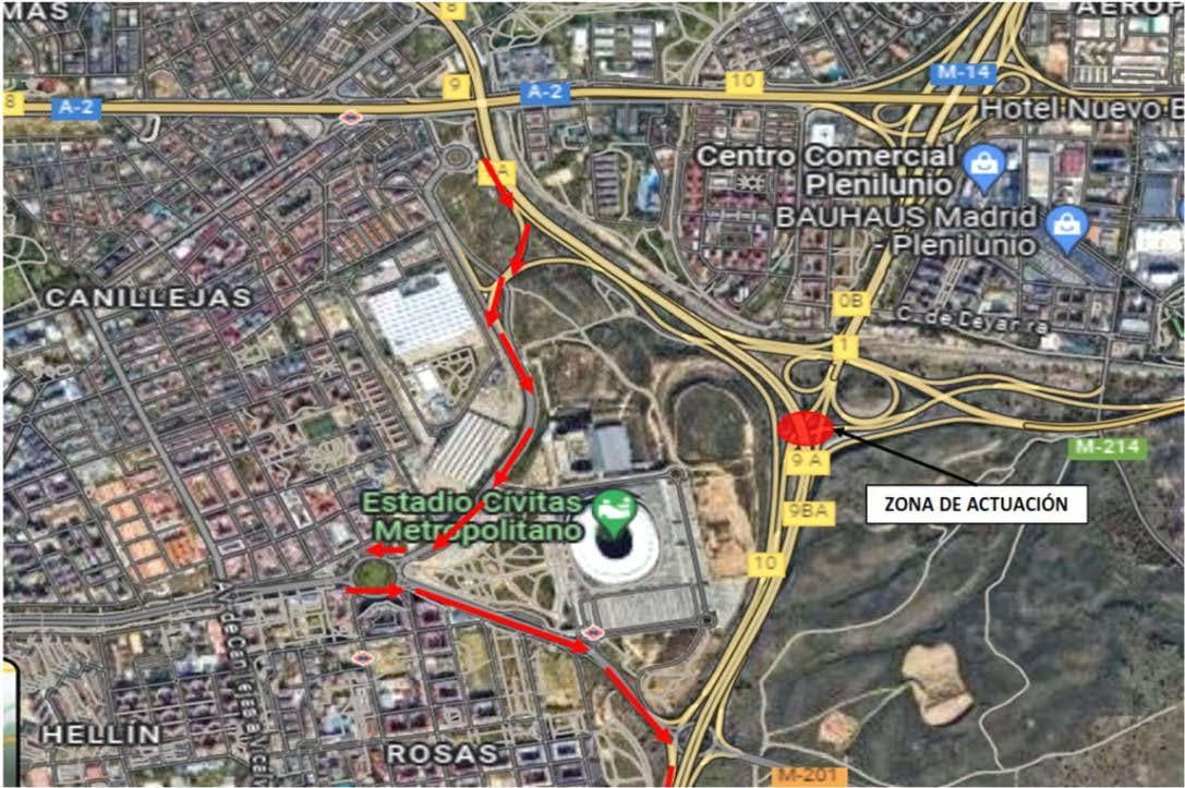 Nuevos cortes de tráfico este fin de semana en el enlace entre M-40, M-14 y M-21