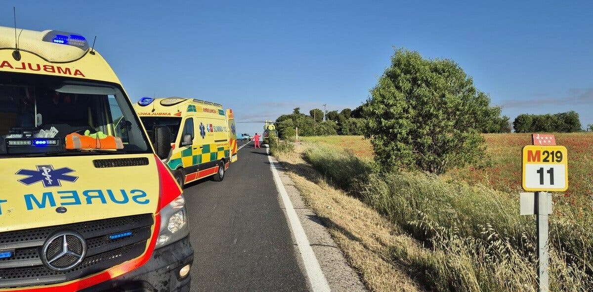 Muere un motorista en un accidente en Pozuelo del Rey