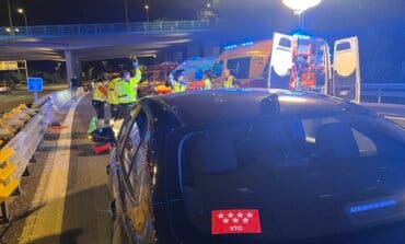 Muere una mujer de 45 años en un accidente entre una moto y un VTC en la M-30