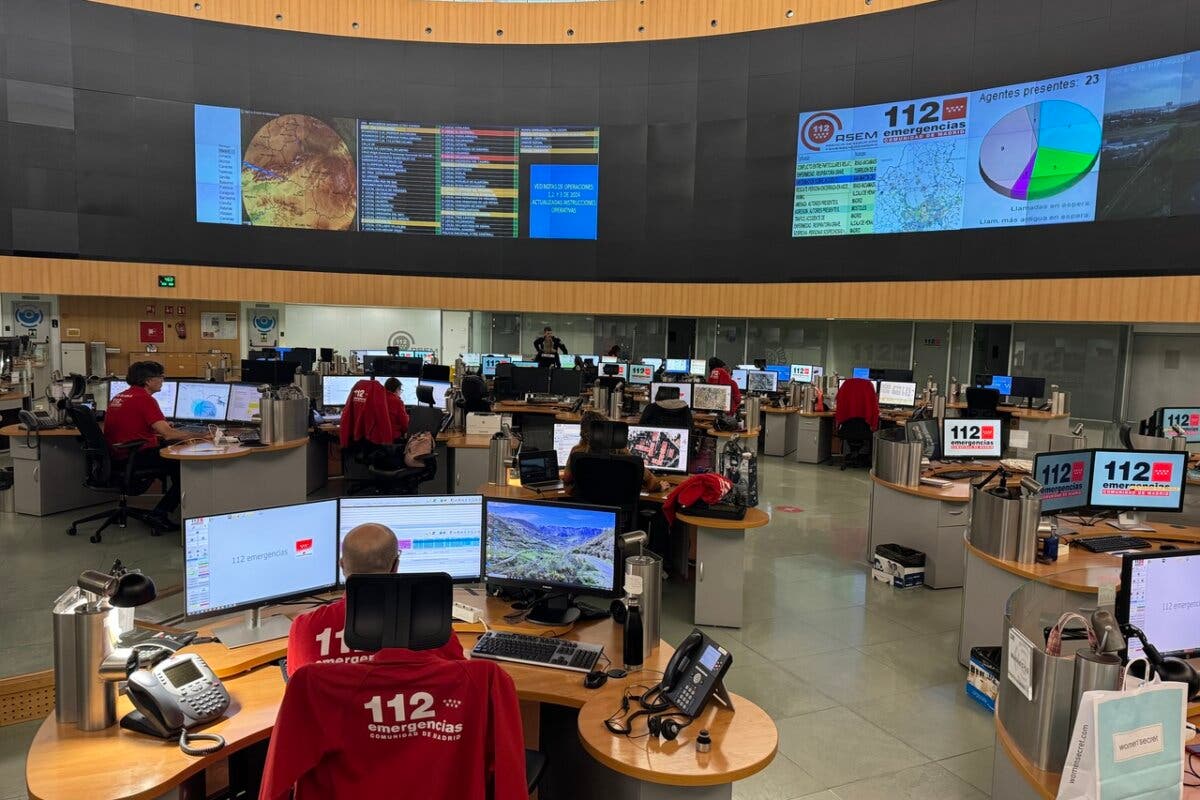 El 112 gestiona 72 incidencias por la lluvia en la Comunidad de Madrid