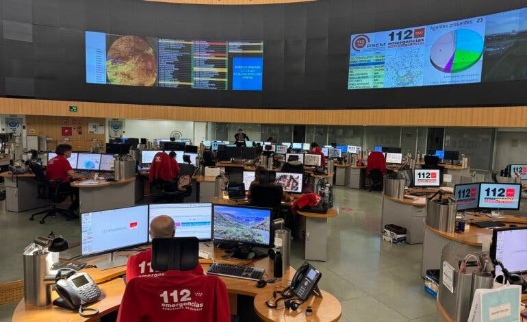 El 112 gestiona 72 incidencias por la lluvia en la Comunidad de Madrid