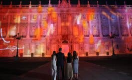 El Palacio Real de Madrid acoge un videomapping por los 10 años de Felipe VI