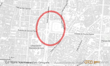Cortes de tráfico hasta el 9 de agosto en el Paseo de la Castellana por las obras en el entorno del Bernabéu