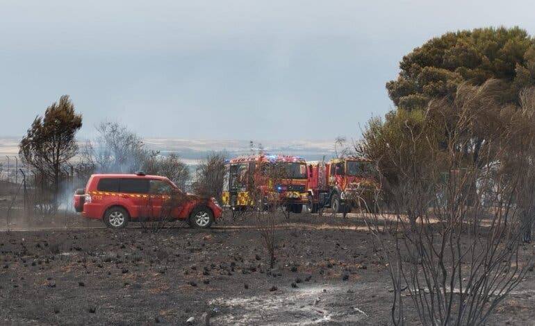 Controlado y en vías de extinción el incendio del Cerro del Viso que ha quemado 113 hectáreas de pasto y matorral 