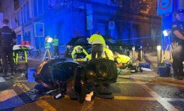 Herido grave un motorista en una colisión con un VTC en el Paseo del Prado 